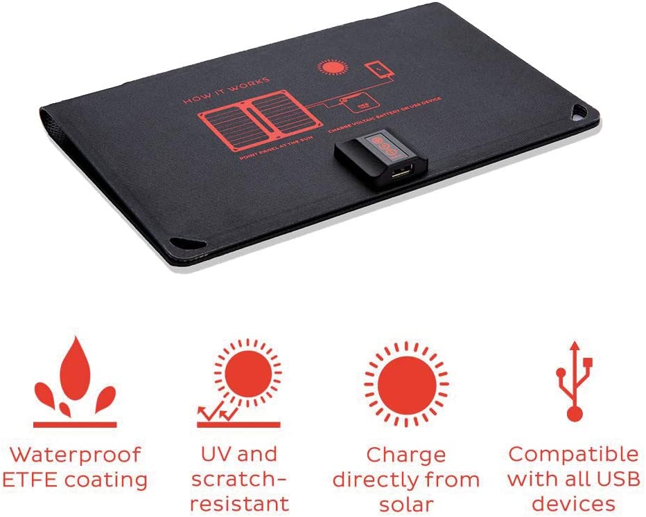 Voltaic Systems - Arc 10 Watt USB Solar Charger | Powers Phones, Tablets, & More | Charges Your Device as Fast as at Home - Image 4